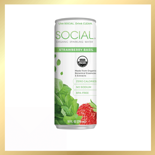 Strawberry Basil Sparkling Water 24-Pack