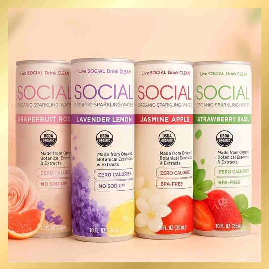 SOCIAL Sparkling Water Variety 24-Pack