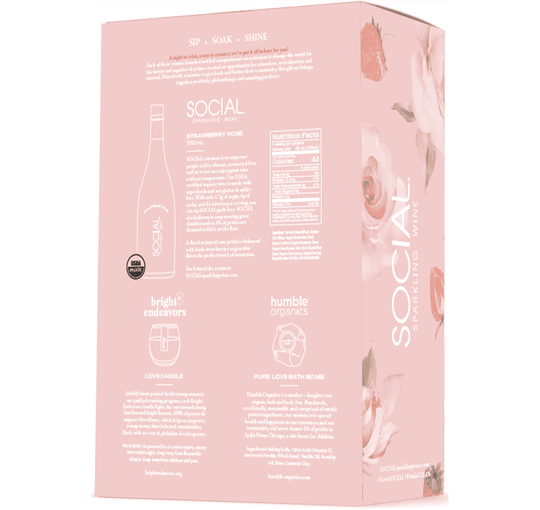 Sip, Soak, Shine Sparkling Wine Gift Set - Social Sparkling Wine