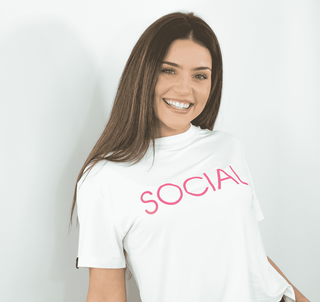 SOCIAL Crop Tee (Multiple Colors) - Social Sparkling Wine